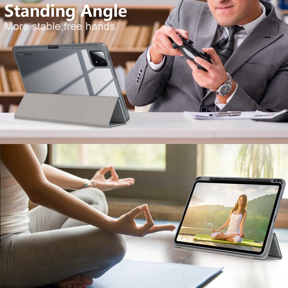 Ügyes záró tok Xiaomi Pad 6S Pro táblagéphez - szürke