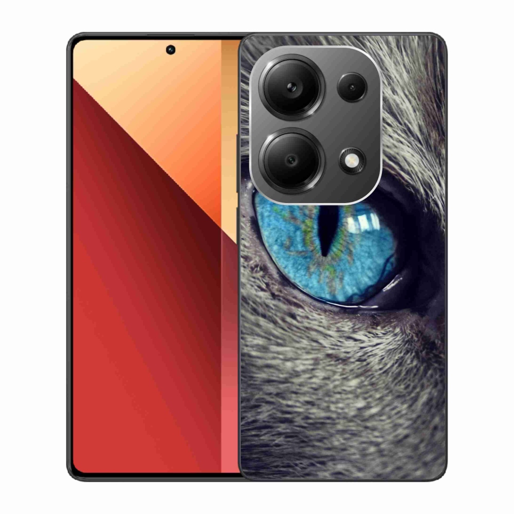 Gél borítás mmCase a Xiaomi Redmi Note 13 Pro 4G/Poco M6 Pro - kék macskaszemhez