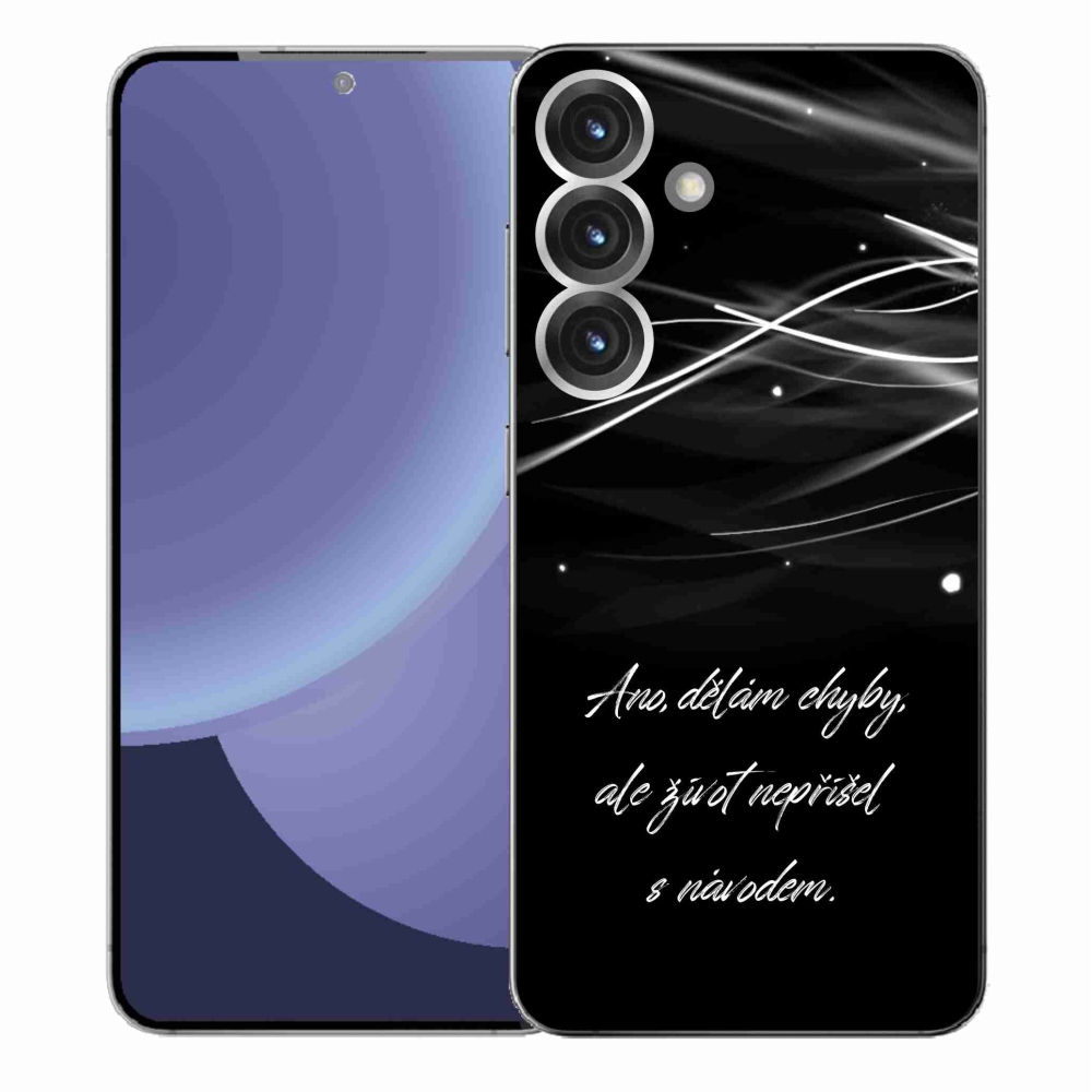 Gél borítás mmCase Samsung Galaxy S25+ készülékhez - idézőjel fekete háttér