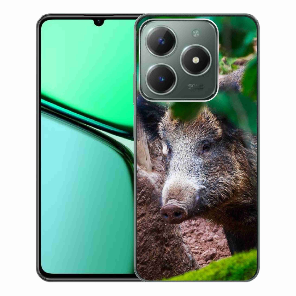 Zselés borítás mmCase a Realme C61 készülékhez - vaddisznó