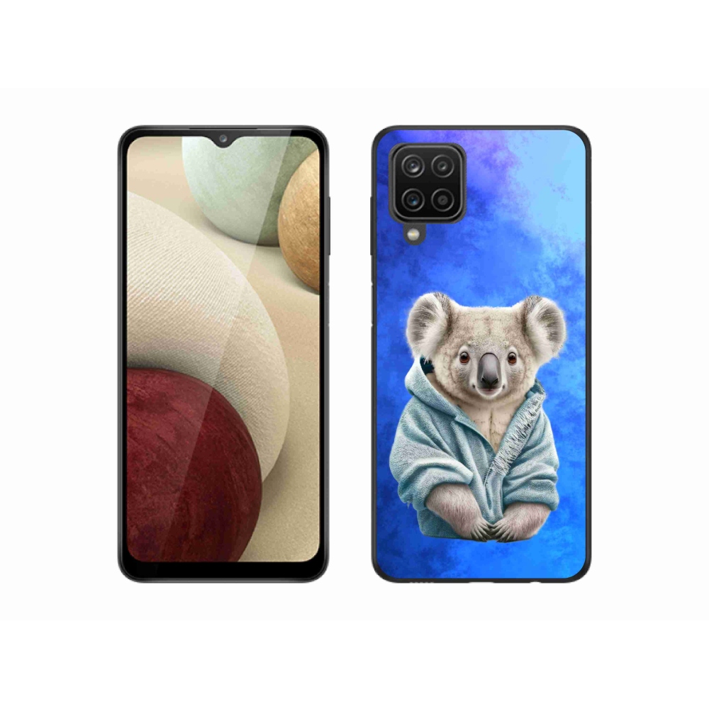 Zselés borítás mmCase Samsung Galaxy A12 készülékhez - koala pulóverben