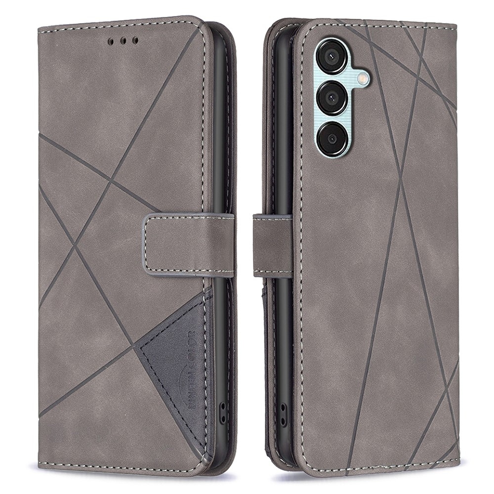 BINFEN könyvtáska Samsung Galaxy M15 5G - szürke