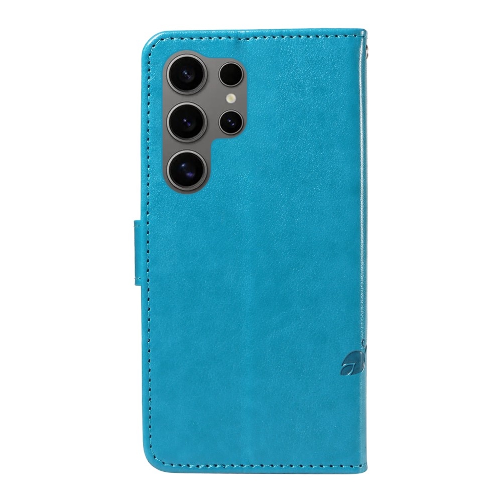 Pillangók könyv tok Samsung Galaxy S25 Ultra készülékhez - kék