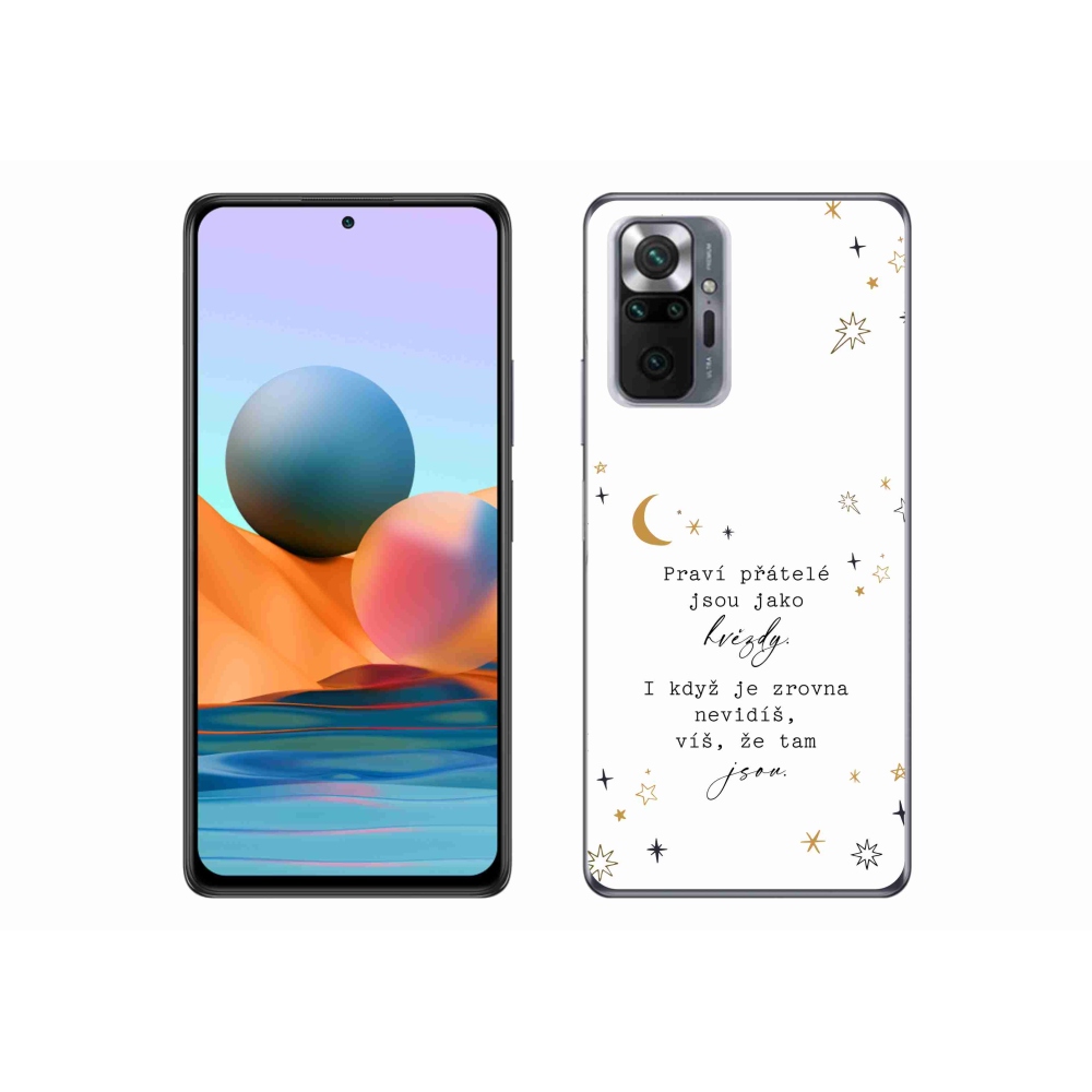 Gél borítás mmCase a Xiaomi Redmi Note 10 Pro készülékhez - idézem 6 fehér háttér