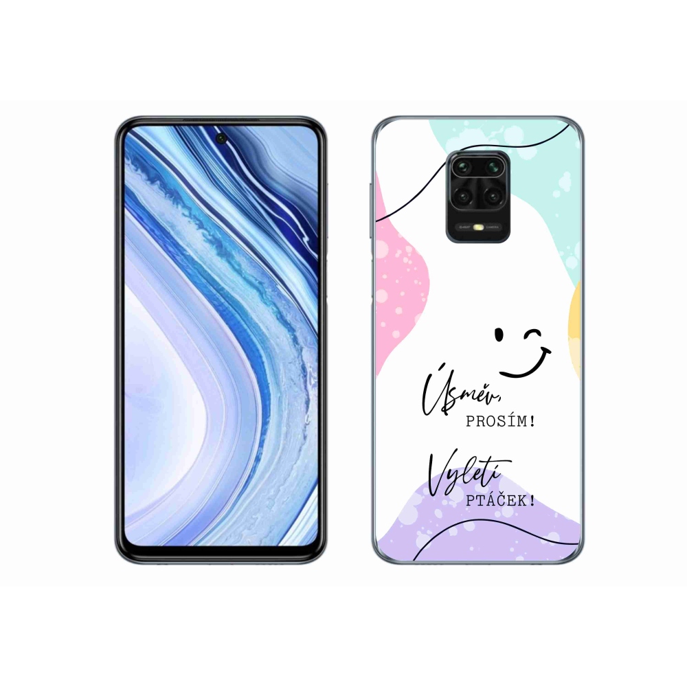 Gél borító mmCase a Xiaomi Redmi Note 9 Pro-hoz - vicces szöveg 4 fehér háttérrel
