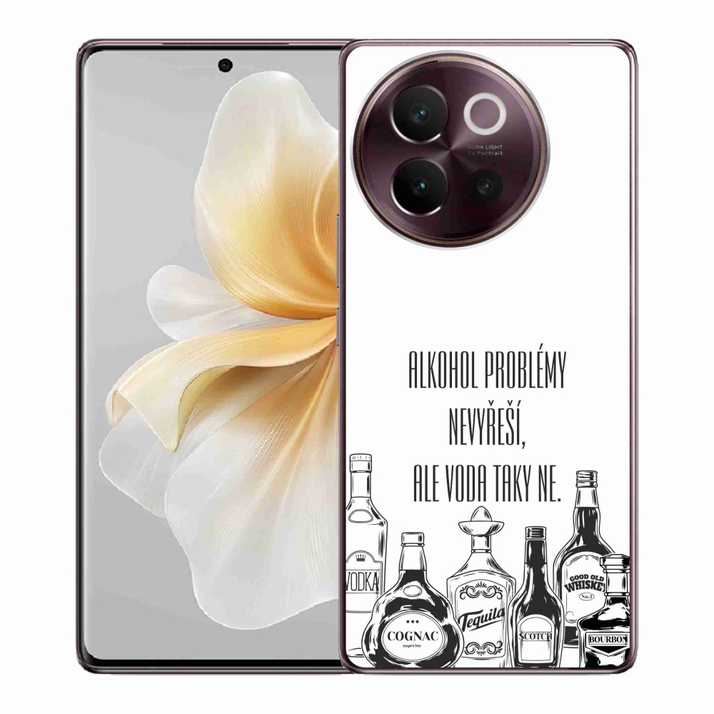Gél borító mmCase Vivo V40 Lite 5G - vicces szöveg fehér háttérrel