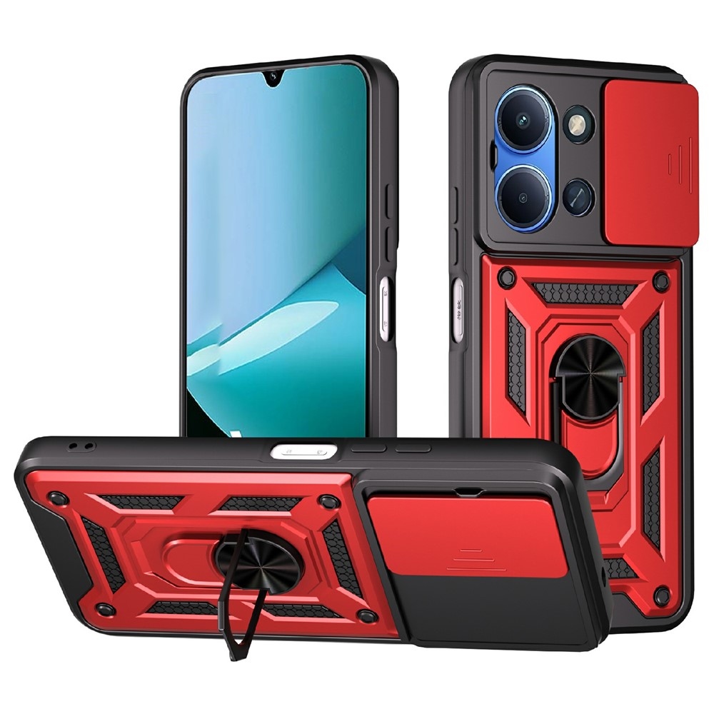 Csúszásálló borítás Xiaomi Redmi 15C 4G/5G (173mm) - piros
