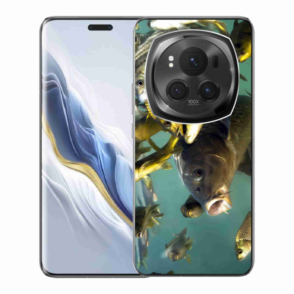 Gél tok mmCase a Honor Magic 6 Pro 5G számára - halak iskolája