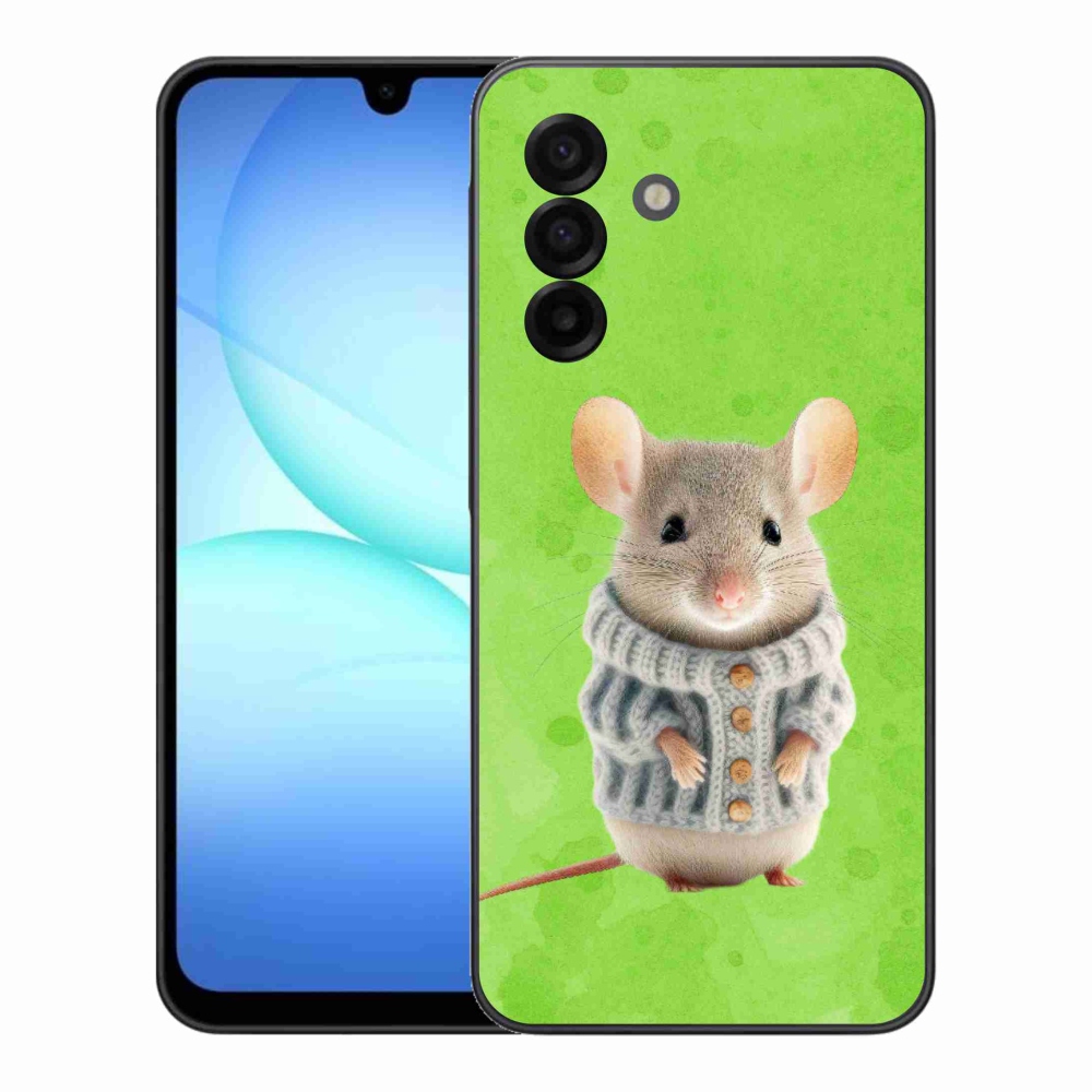 Zselés borítás mmCase Samsung Galaxy A17 5G - egér pulóverben