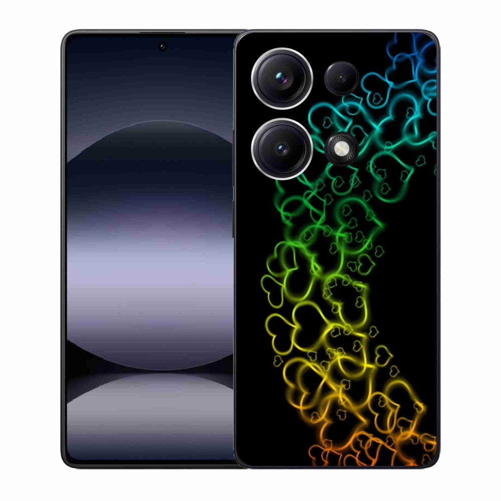 Gél borítás mmCase a Xiaomi Redmi Note 14S-hez - színes szívek