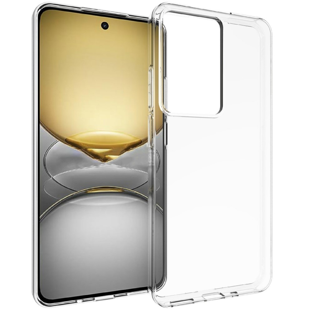 Átlátszó zselés tok a Realme C75 készülékhez - átlátszó
