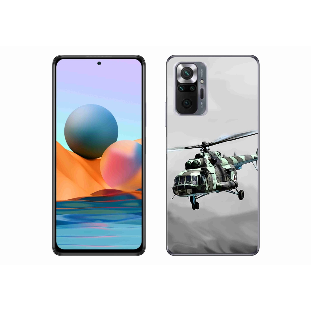 Gél borítás mmCase a Xiaomi Redmi Note 10 Pro számára - katonai helikopter
