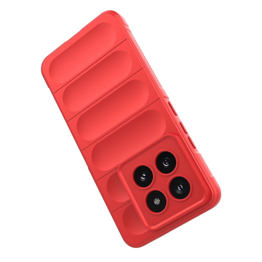 Rugg tartós zselés tok Xiaomi 14 Pro-hoz - piros