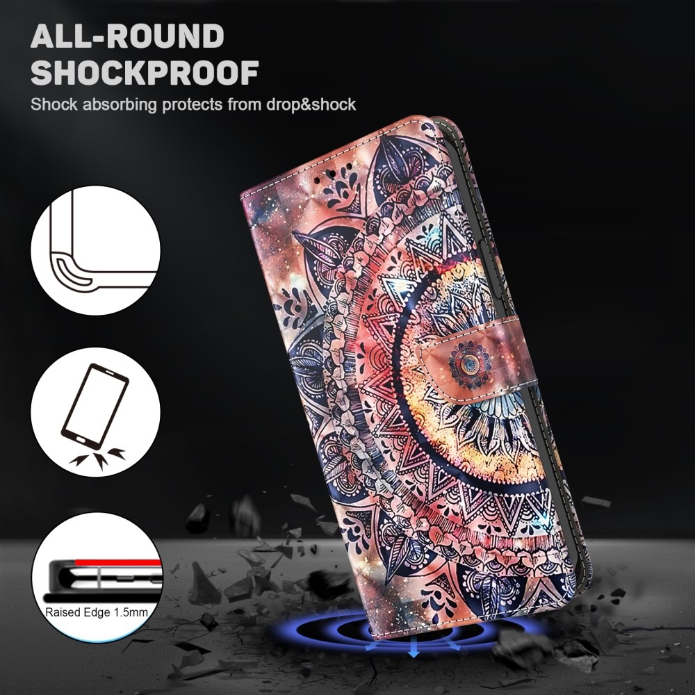 Spot book tok Samsung Galaxy A16 4G/5G készülékhez - színes mandala