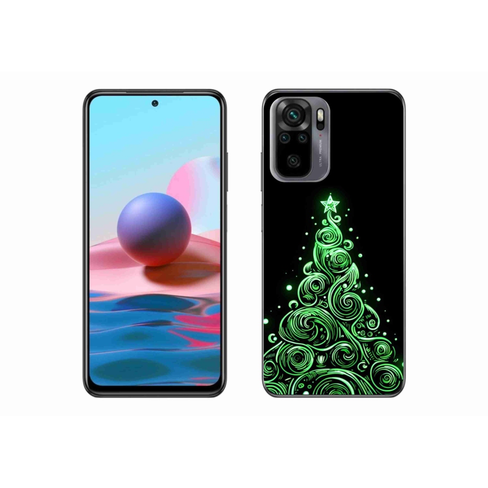 Gél borítás mmCase a Xiaomi Poco M5s készülékhez - neon karácsonyfa 3