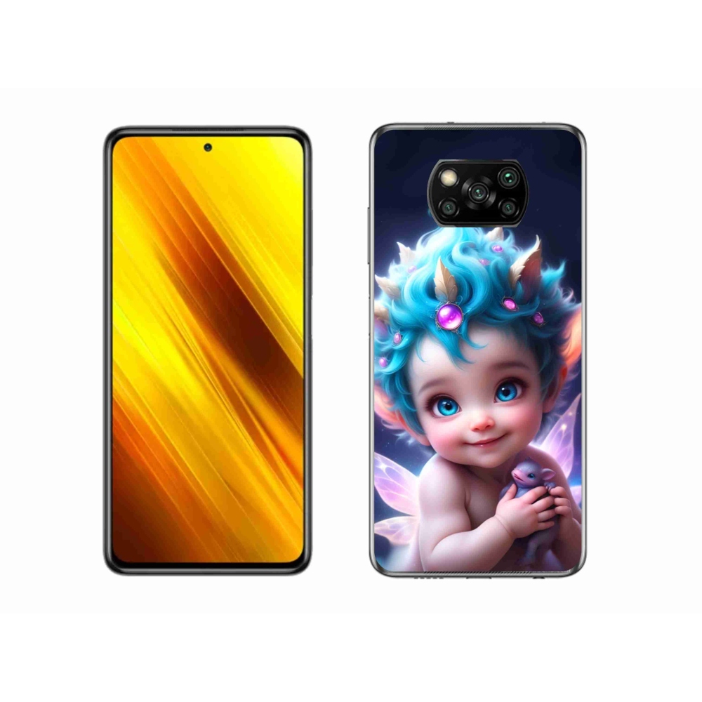 Gél borítás mmCase a Xiaomi Poco X3 Pro számára - baba pillangószárnyakkal