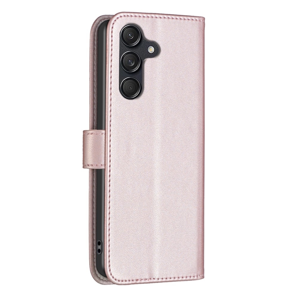 BNF könyvtáska Samsung Galaxy M55 5G - rózsaarany