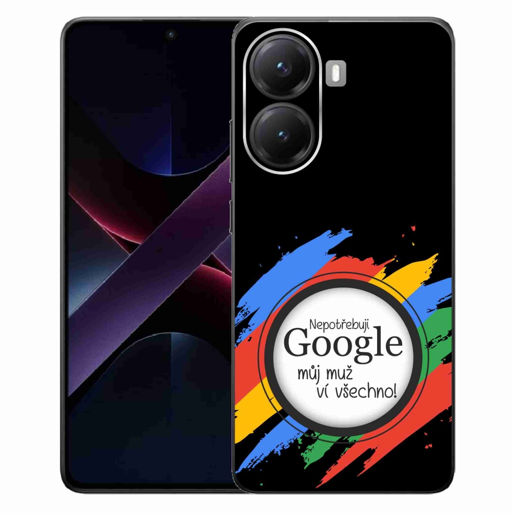 Gél borítás mmCase a Xiaomi Poco X7 Pro 5G-n - az ember mindent tud fekete háttérrel