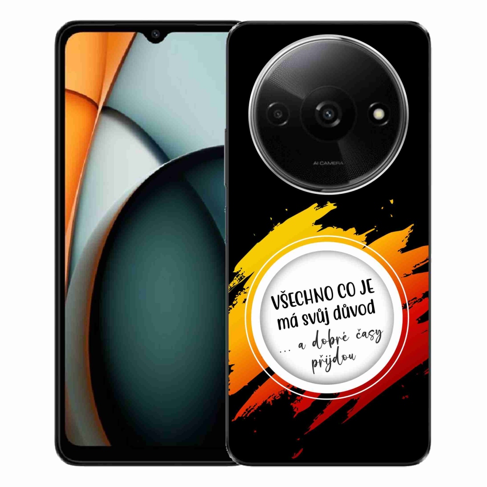 Gél borítás mmCase a Xiaomi Redmi A3 - idézet 3 fekete háttérhez