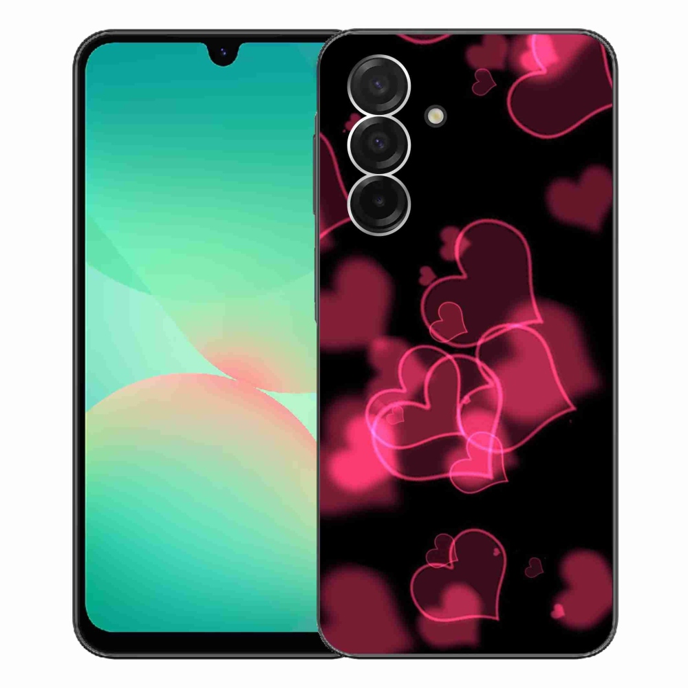Gél védőhuzat mmCase Samsung Galaxy A26 5G - piros szívek