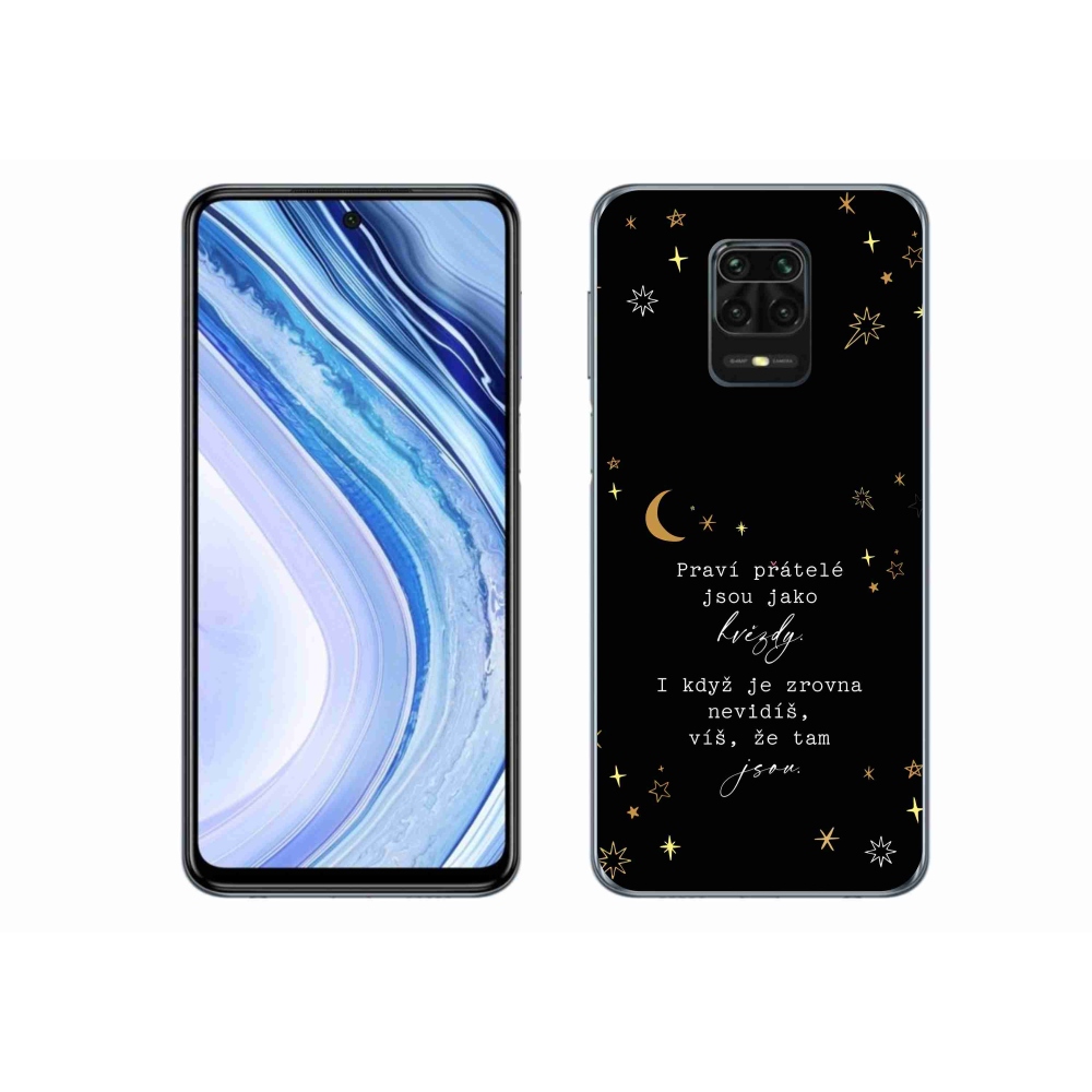Gél borítás mmCase a Xiaomi Redmi Note 9S-hez - idézem 6 fekete háttér