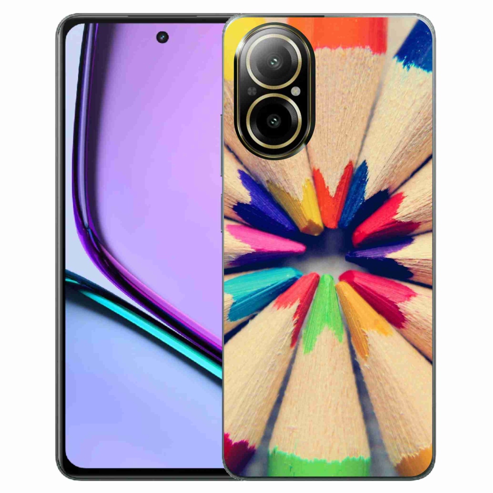 Gél borító mmCase for Realme C67 - zsírkrétákhoz