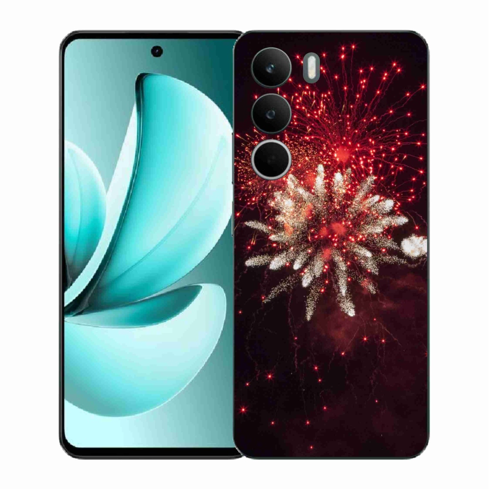 Gél borítás mmCase a Realme C71 készülékhez - tűzijátékok