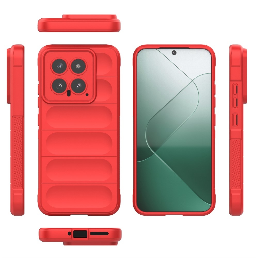 Rugg tartós zselés tok Xiaomi 14 - piros