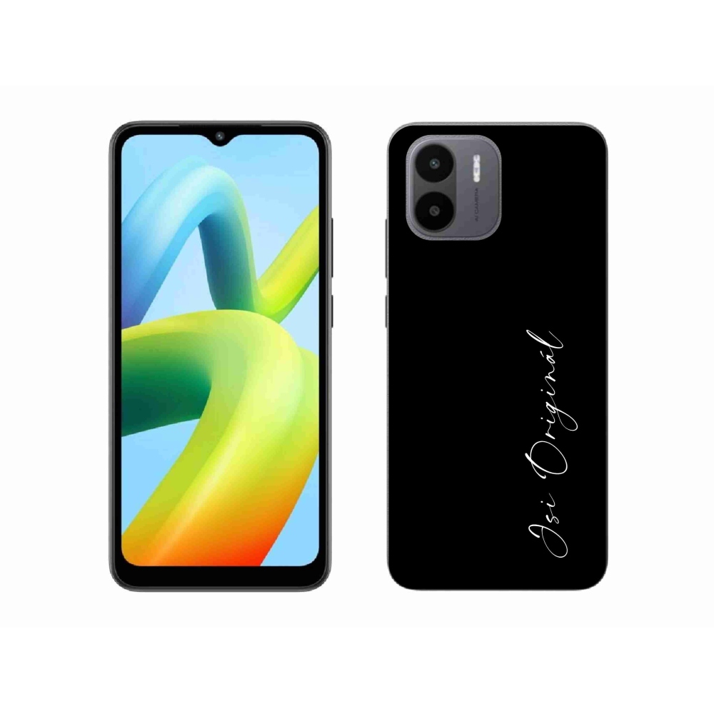 Gél borító mmCase a Xiaomi Redmi A1-hez - te vagy az eredeti fekete háttér