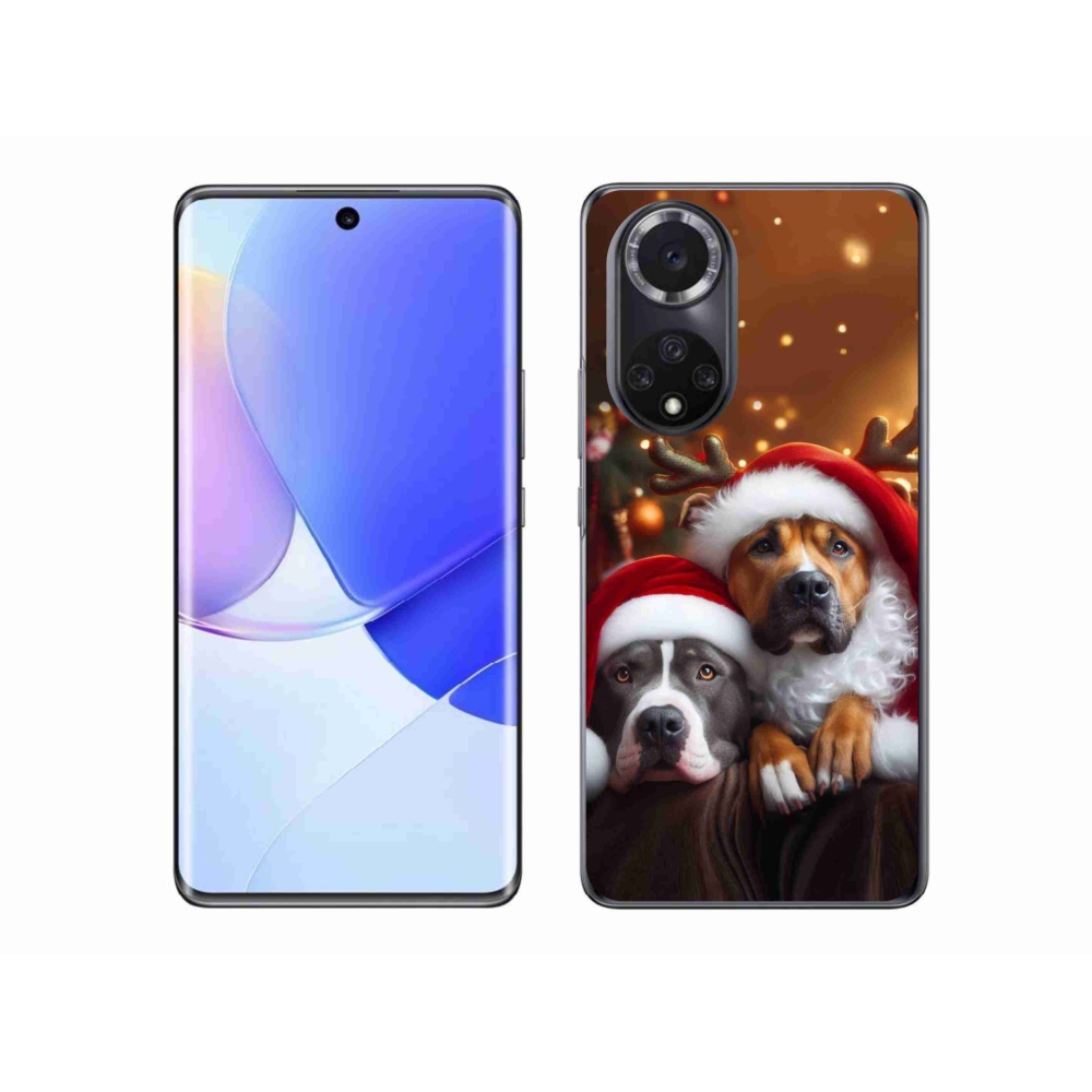 Zselés borítás mmCase a Honor 50-hez - Karácsonyi kutyák