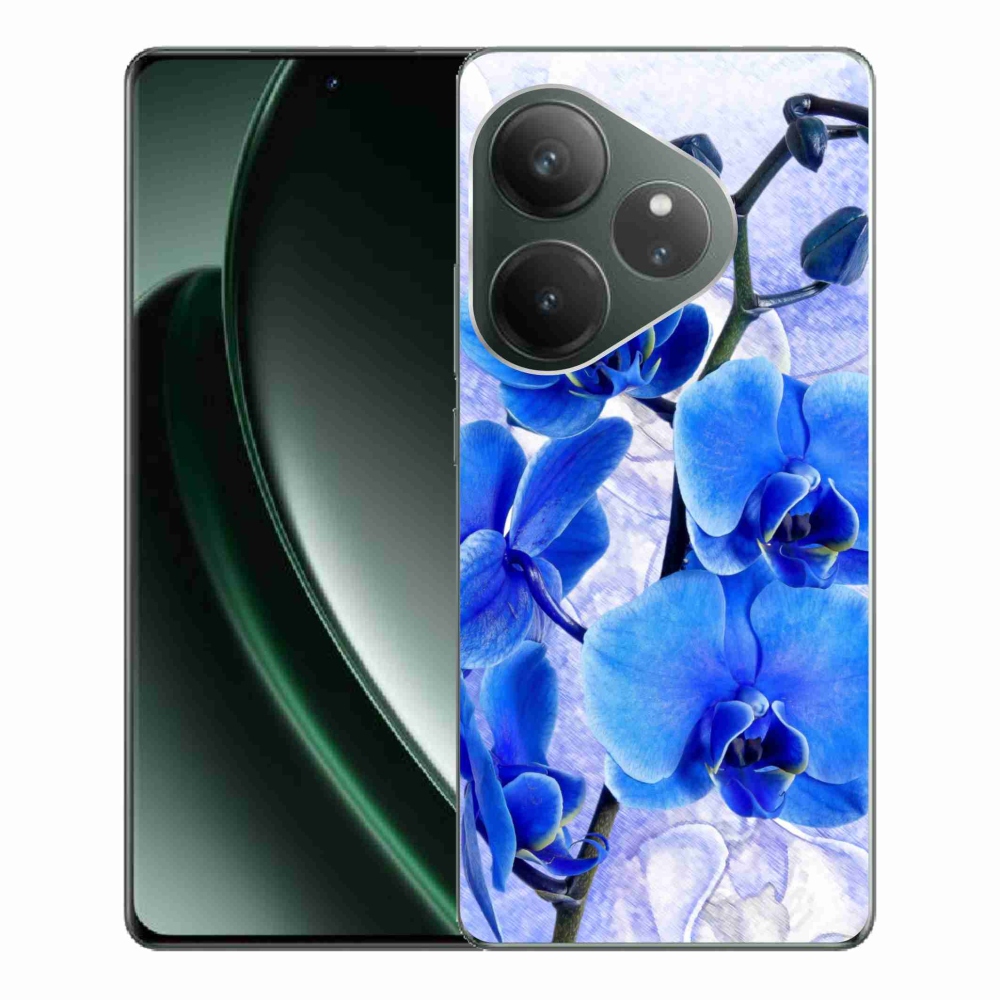 Zselés borítás mmCase a Realme GT 6 5G/GT 6T 5G készülékhez - kék virágok