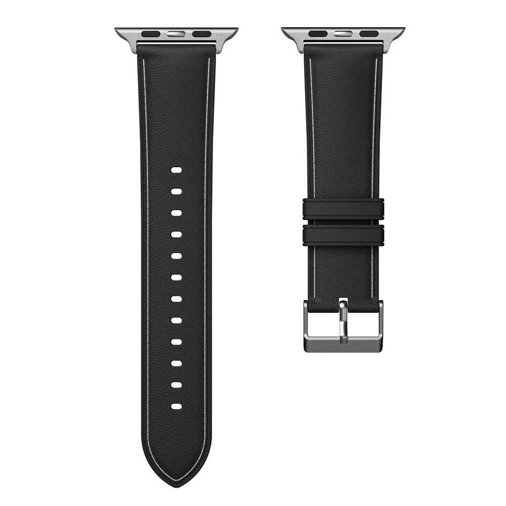Stitch zselés szíj Apple Watch Ultra/Ultra 2 49mm/SE/SE 2022/2023 44mm/9/8/7 45mm/6/5/4 44mm/3/2/1 42 mm-es Apple Watch Ultra/Ultra 2 49mm/SE/SE 2022/2023 44mm/9/8/7 45mm/6/5/4 44mm/3/2/1 42 mm - fekete