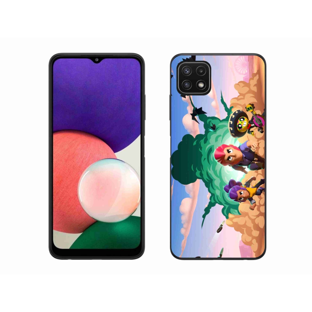Gél borítás mmCase Samsung Galaxy A22 5G - verekedés csillagok