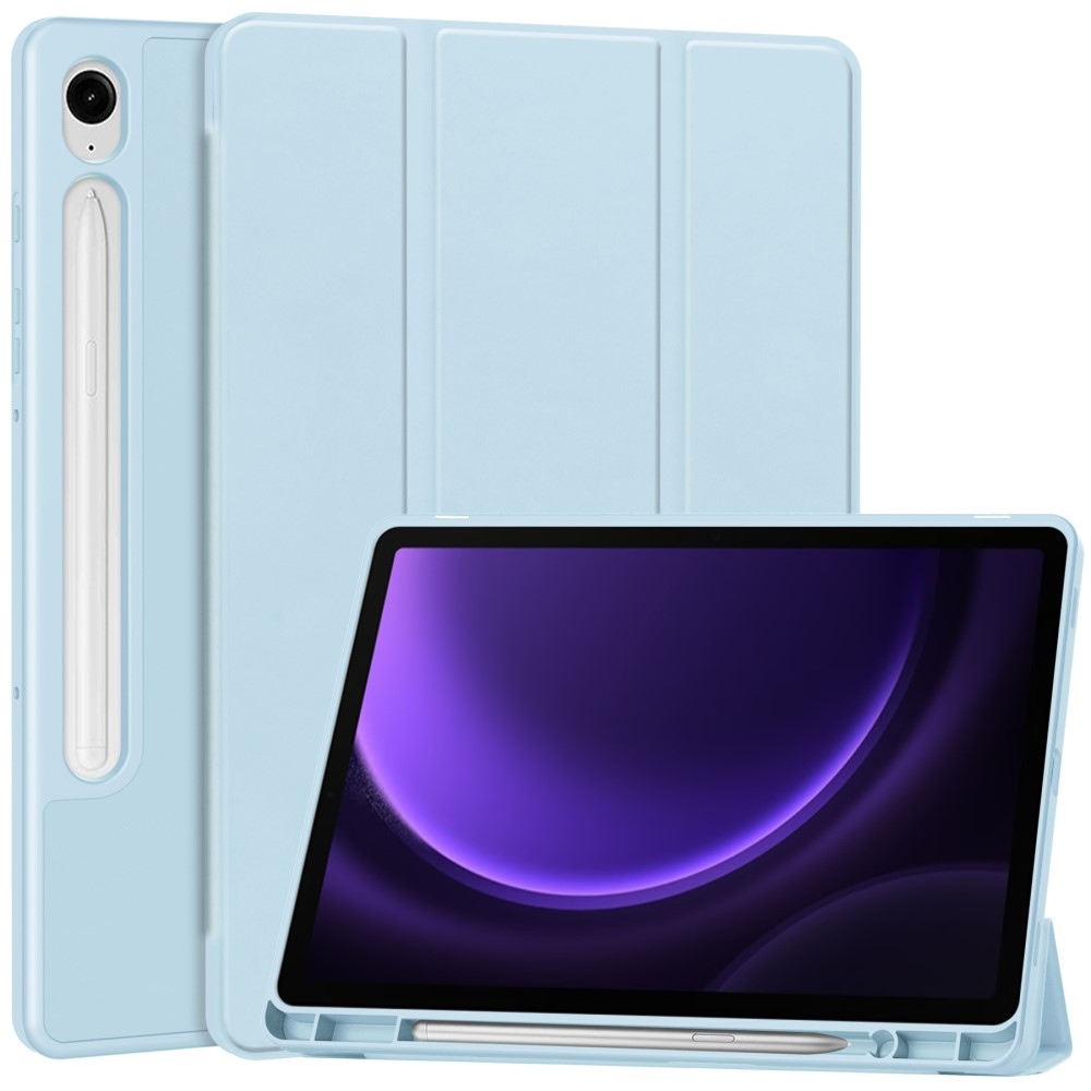 Tojás okos záródó tok Samsung Galaxy Tab S9 FE/Tab S10 FE - világoskék színben