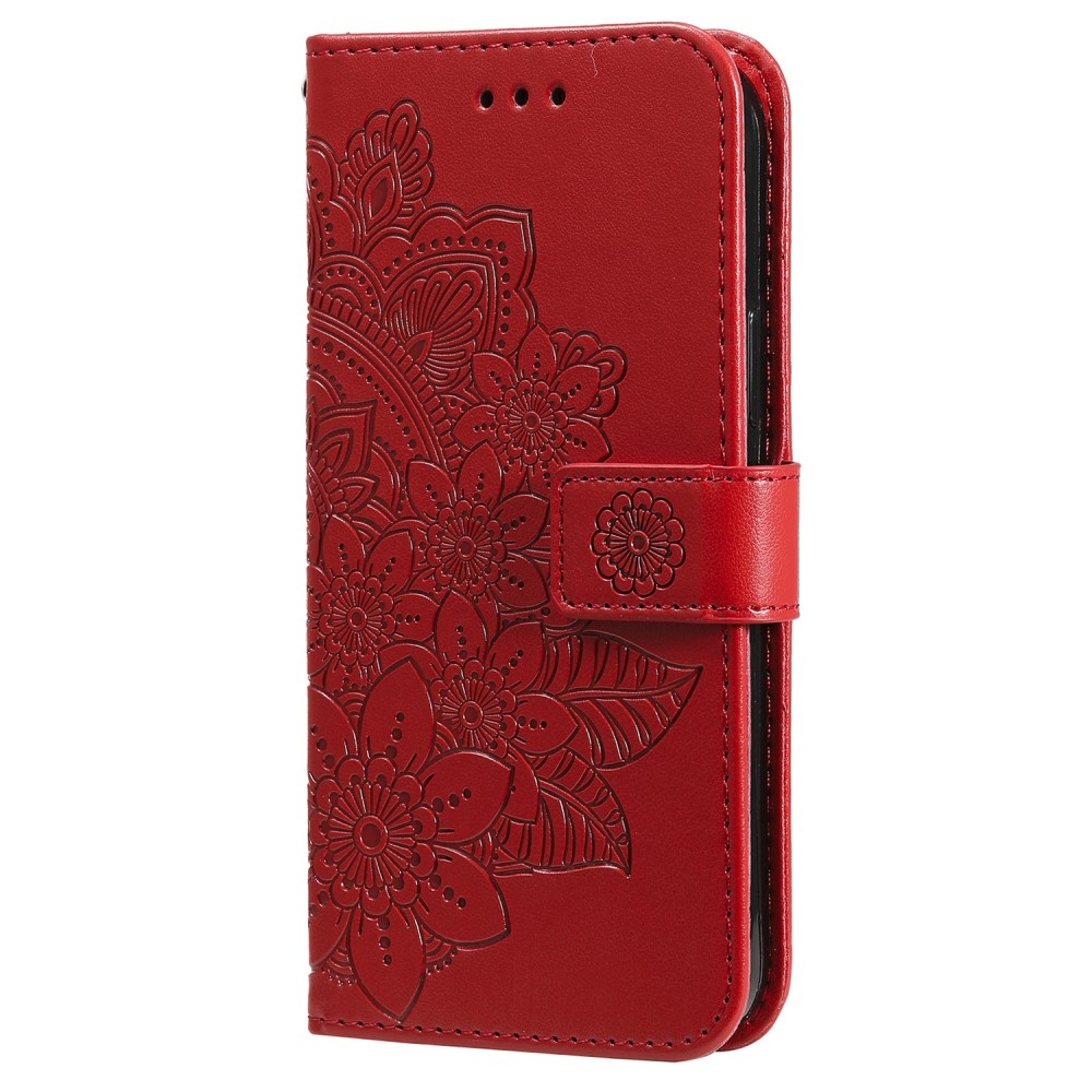 Mandala könyv tok a Xiaomi Redmi Note 13 Pro+ 5G számára - piros