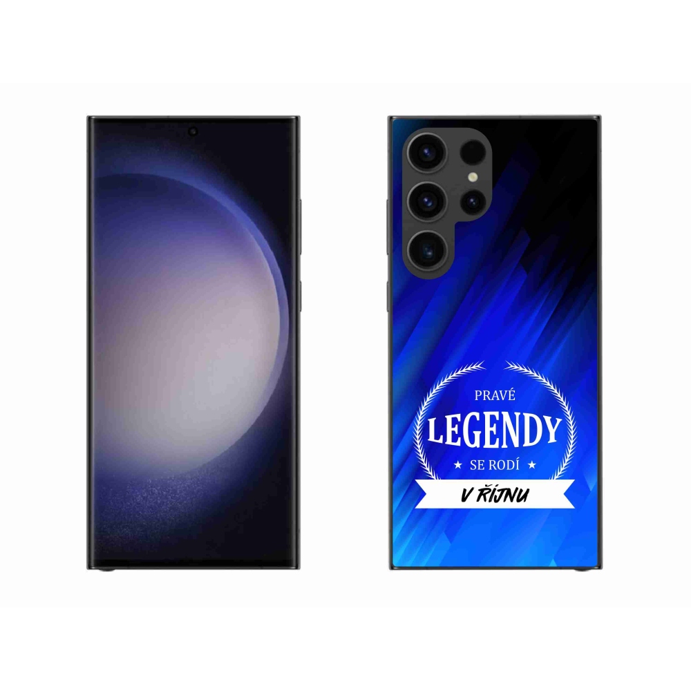 Gél borítás mmCase Samsung Galaxy S23 Ultra 5G - Októberi legendák kék háttérrel