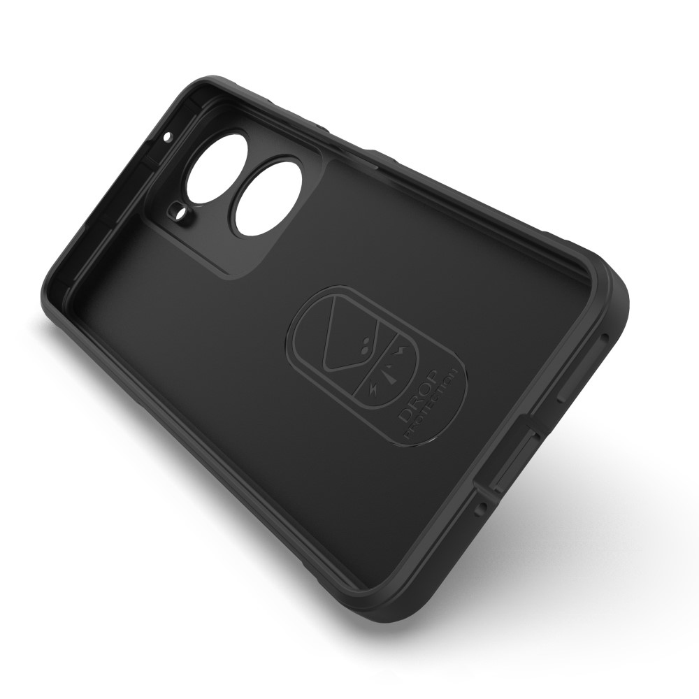 Rugg tartós zselés tok Huawei Nova 12 SE-hez - fekete