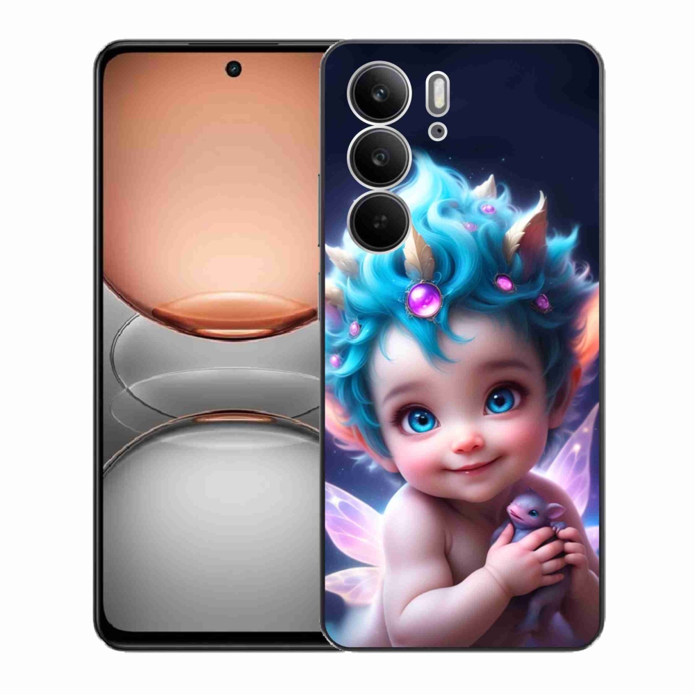 Gél borítás mmCase a Realme C75 készülékhez - baba pillangószárnyakkal