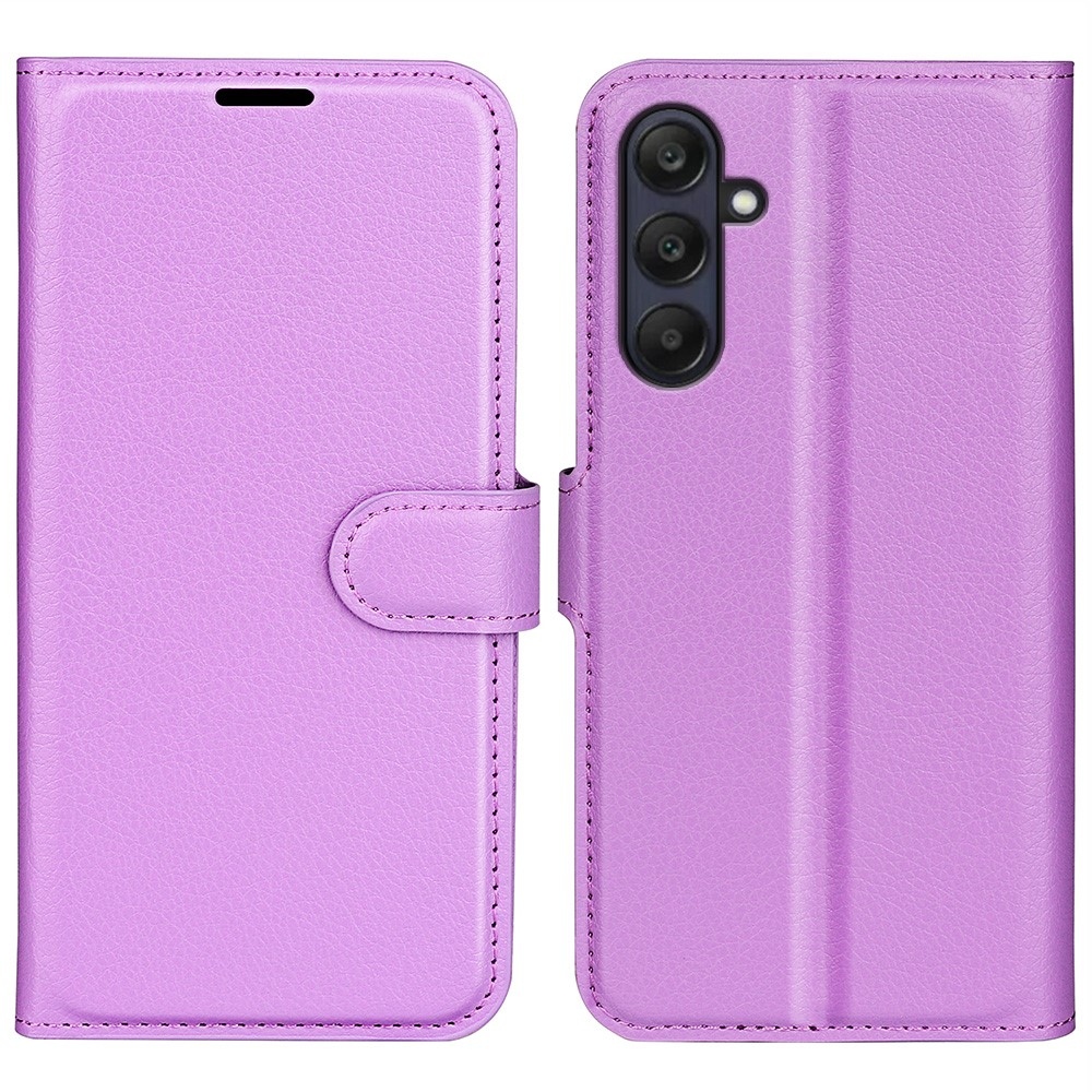 Litchi könyv tok Samsung Galaxy A26 5G - lila
