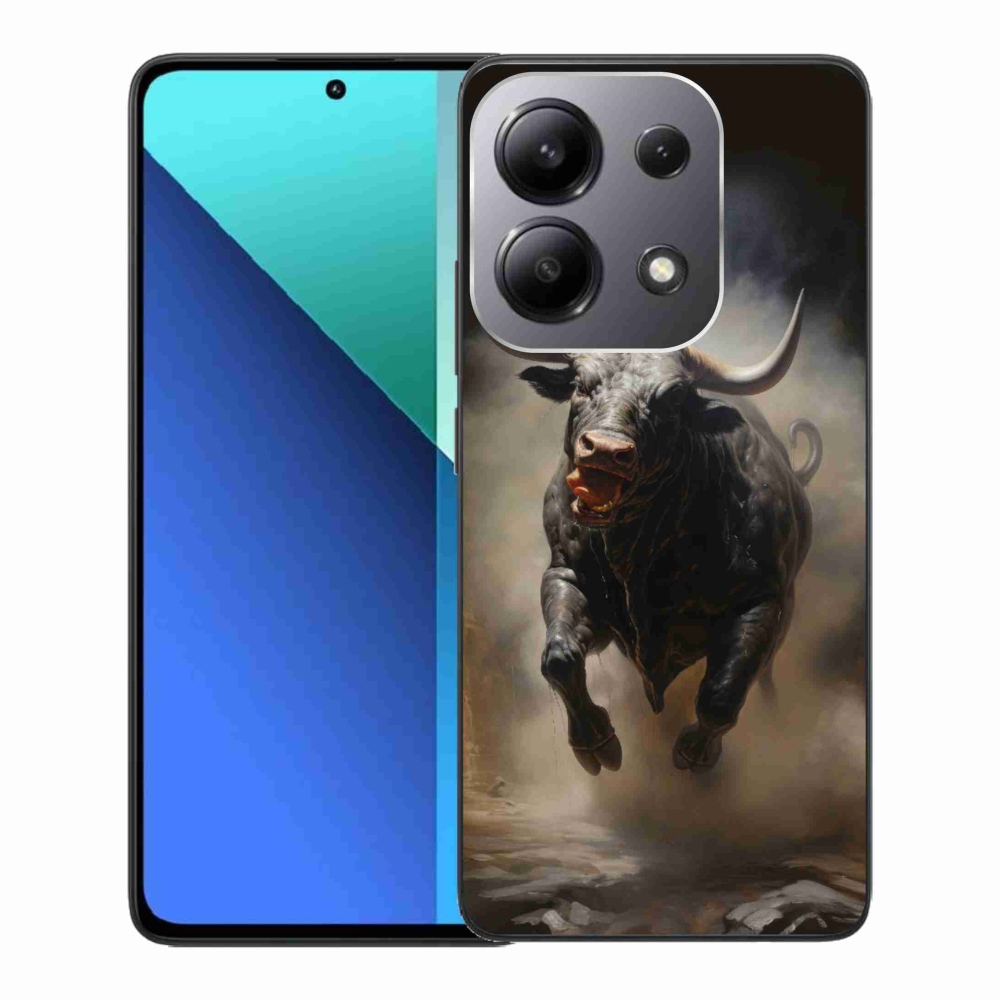 Gél borítás mmCase a Xiaomi Redmi Note 13-hoz - dühös bika