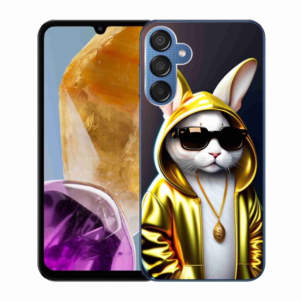 Zselés borítás mmCase Samsung Galaxy M15 5G - cat boss - macskafőnökhöz