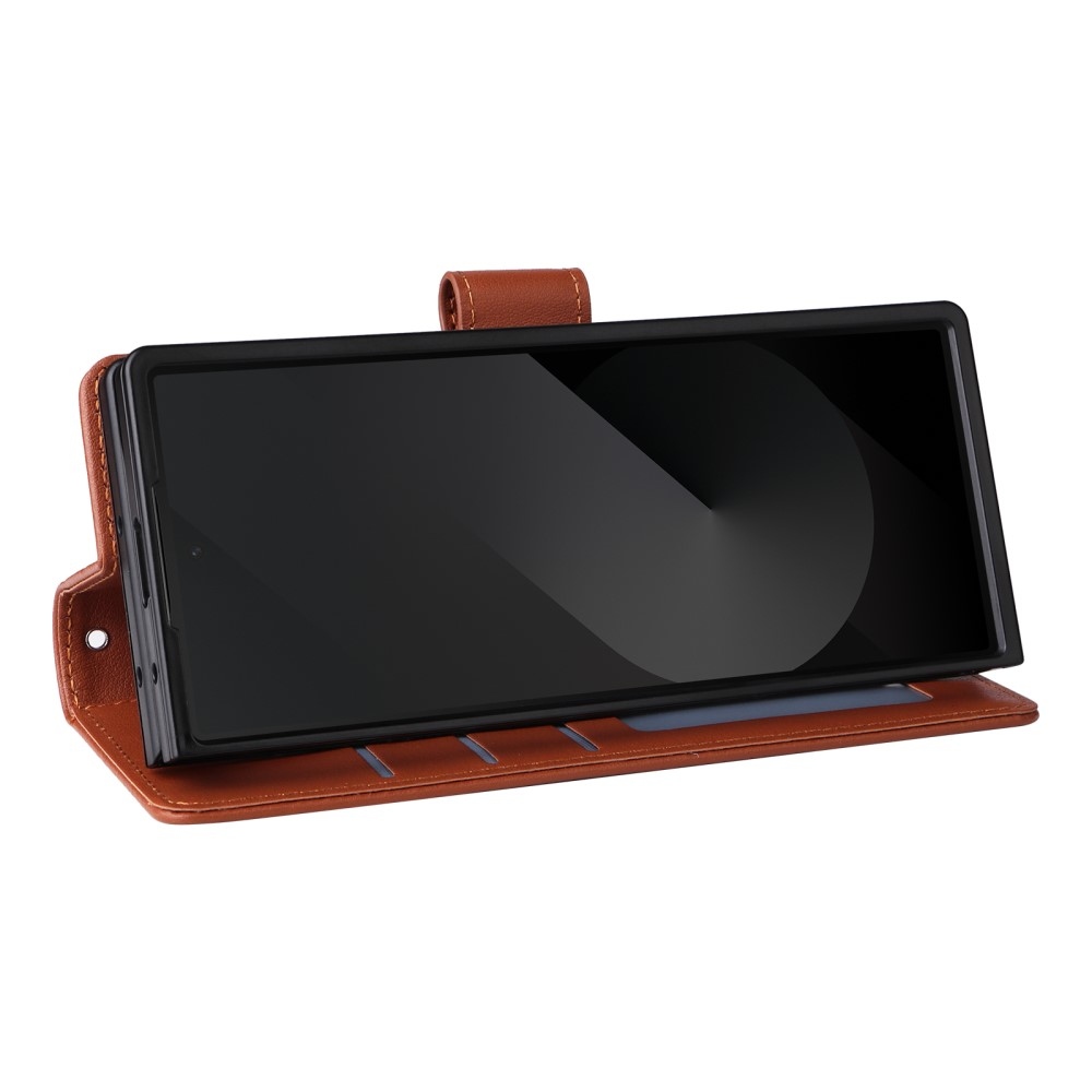 Tárcás könyvtáska Samsung Galaxy Z Fold6 5G - barna