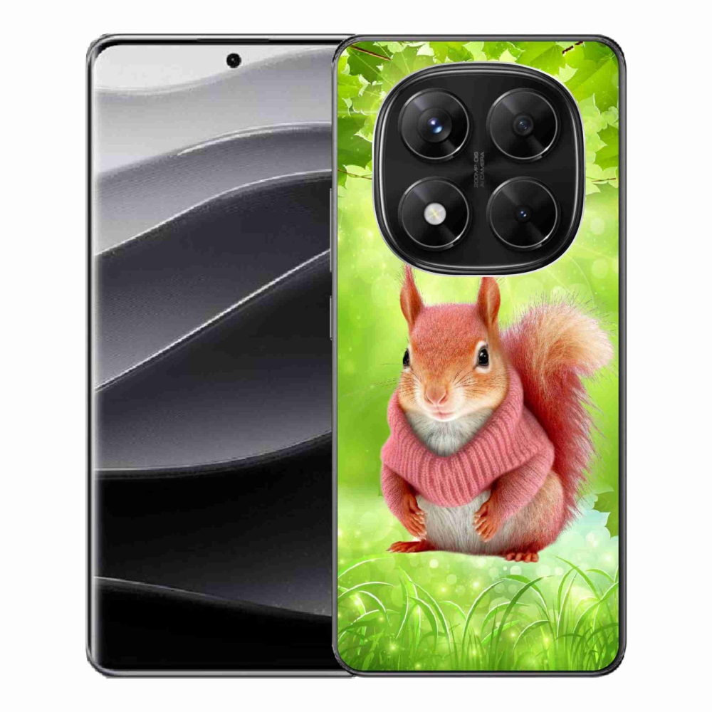 Gél borítás mmCase a Xiaomi Redmi Note 14 Pro 5G/Poco X7 5G számára - mókus pulóverben