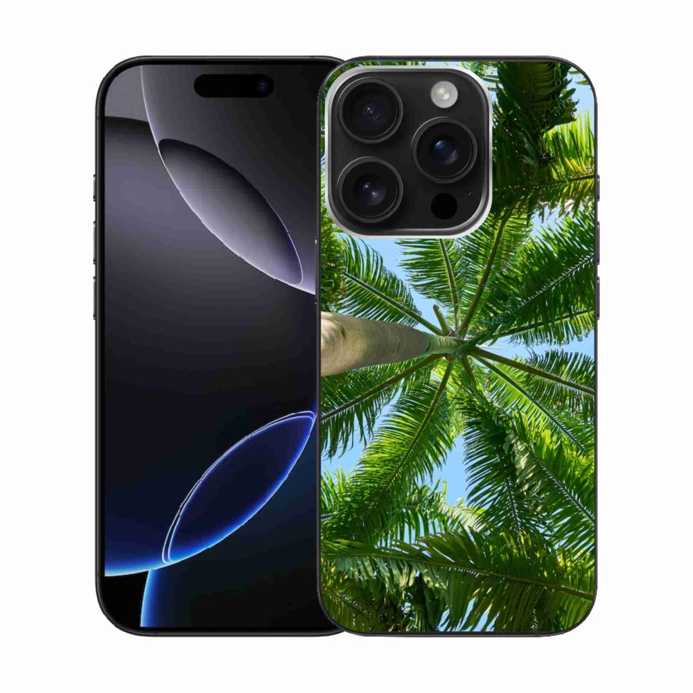 Zselés borítás mmCase iPhone 16 Pro készülékhez - pálmafa