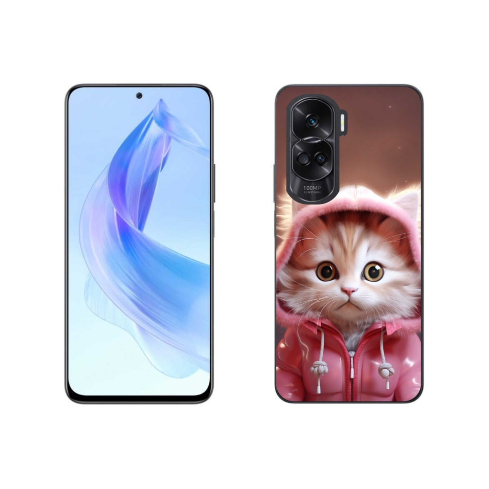 Gél borító mmCase a Honor 90 Lite készülékhez - aranyos cica 3
