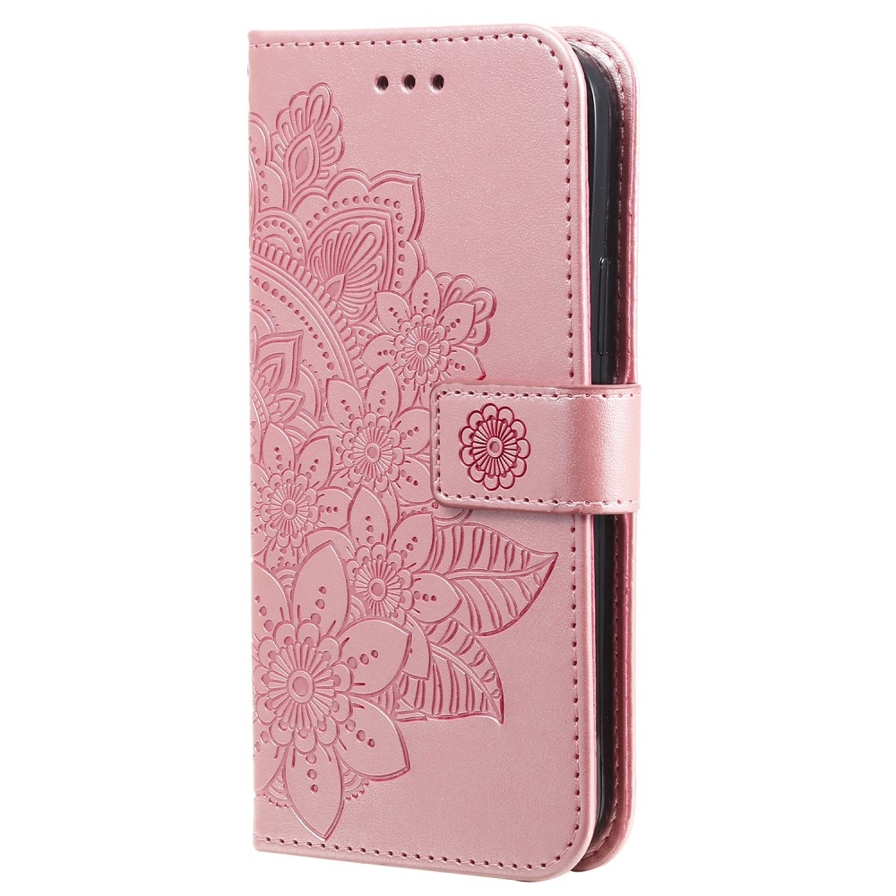 Mandala könyv tok a Xiaomi Redmi Note 13 Pro 5G/Poco X6 5G számára - rózsaszínű