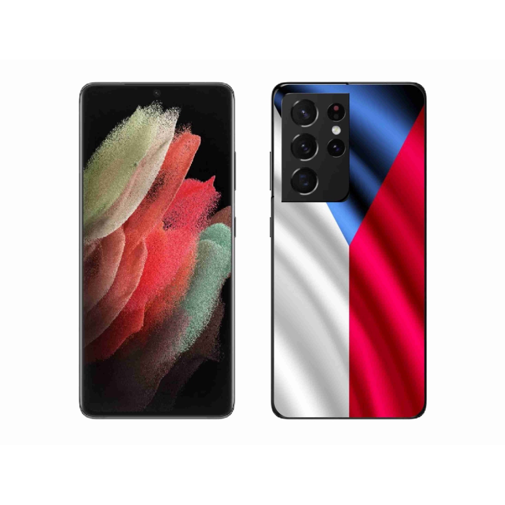 Gél védőhuzat mmCase Samsung Galaxy S21 Ultra 5G - cseh zászlóhoz