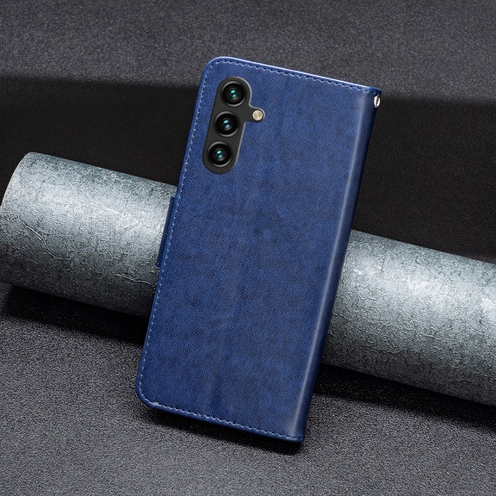 Pillangó könyv tok Samsung Galaxy A15 4G/5G készülékhez - sötétkék
