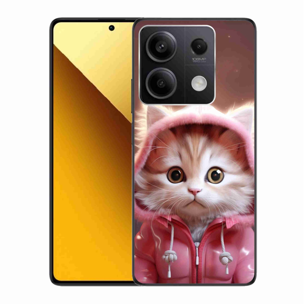 Gél borító mmCase a Xiaomi Redmi Note 13 5G számára - aranyos cica 3
