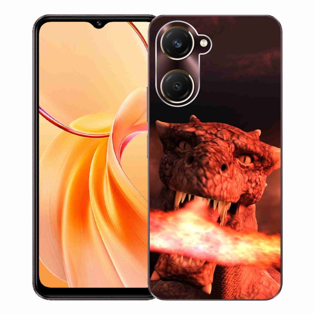 Gél borítás mmCase a Vivo Y28s 5G-hez - sárkány